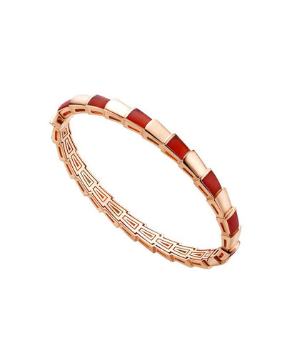 [⭐Clover Jewelry]SERPENTI BRACELET PINK GOLD RUBELLITE