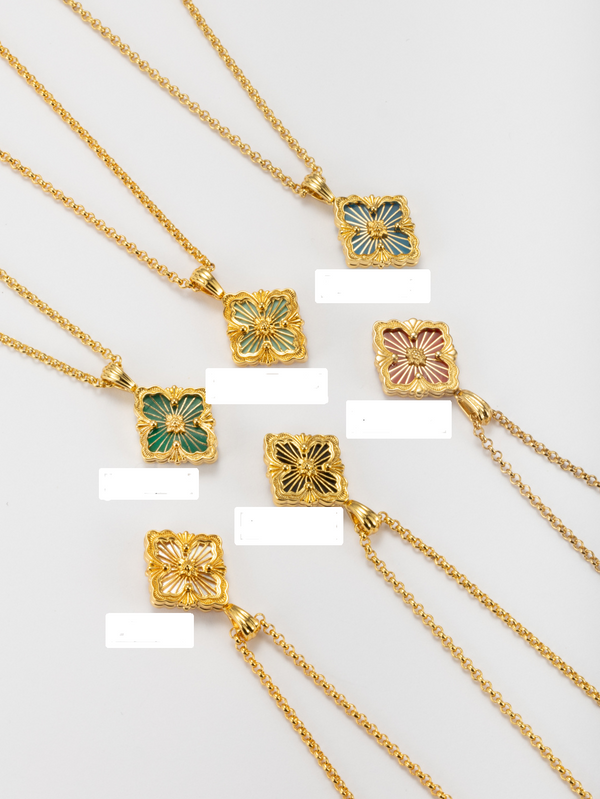 [⭐Clover Jewelry] B.C.L SMALL SIZE  ENAMEL NECKLACE（Various colors)