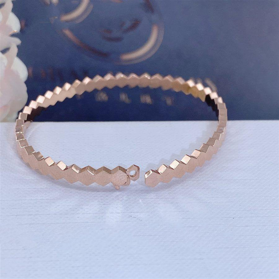 [⭐Clover Jewelry]BEE LOVE PINK GOLD BRACELET
