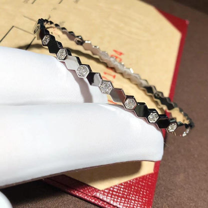 [⭐Clover Jewelry]BEE LOVE SILVER DIAMOND BRACELET