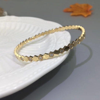 [⭐Clover Jewelry]BEE LOVE GOLD DIAMOND BRACELET