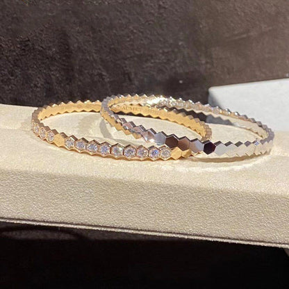 [⭐Clover Jewelry]BEE LOVE GOLD BRACELET FULL DIAMOND