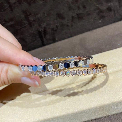 [⭐Clover Jewelry]BEE LOVE GOLD BRACELET FULL DIAMOND