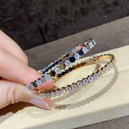[⭐Clover Jewelry]BEE LOVE GOLD BRACELET FULL DIAMOND