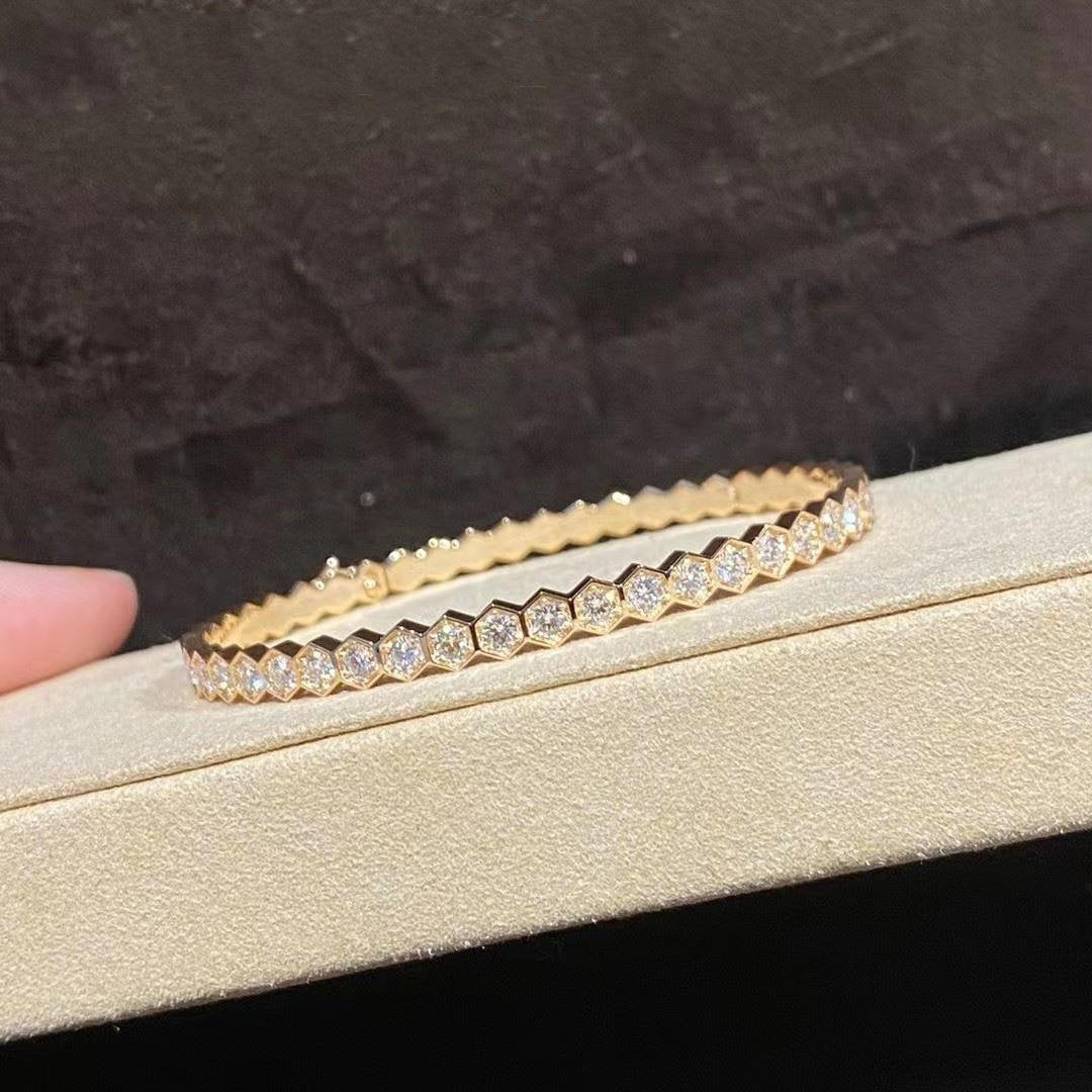 [⭐Clover Jewelry]BEE LOVE GOLD BRACELET FULL DIAMOND