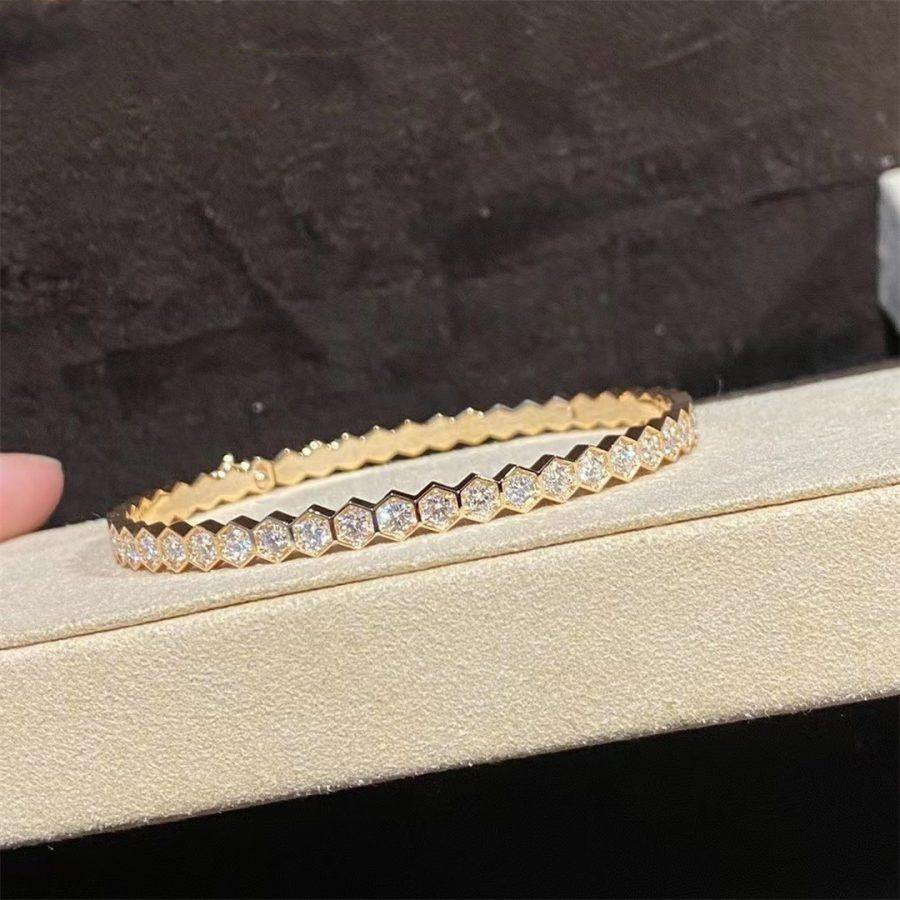 [⭐Clover Jewelry]BEE LOVE GOLD BRACELET FULL DIAMOND