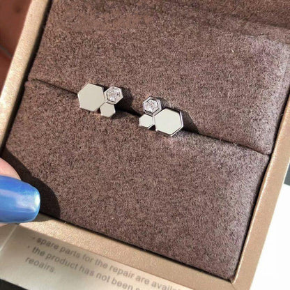 [⭐Clover Jewelry]BEE LOVE SILVER DIAMOND EARRINGS