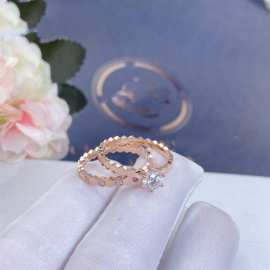[⭐Clover Jewelry]BEE LOVE RING PINK GOLD DIAMOND