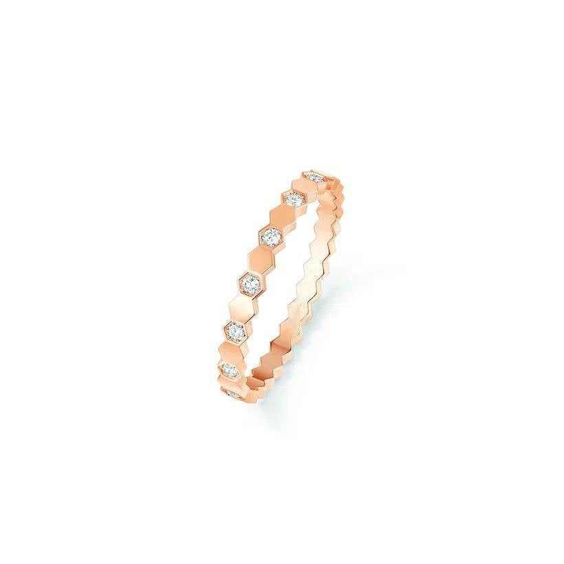[⭐Clover Jewelry]BEE LOVE RING PINK GOLD DIAMOND