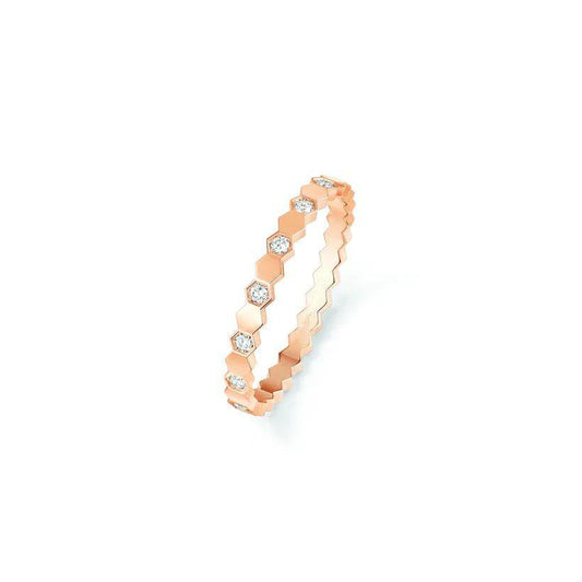 [⭐Clover Jewelry]BEE LOVE RING PINK GOLD DIAMOND