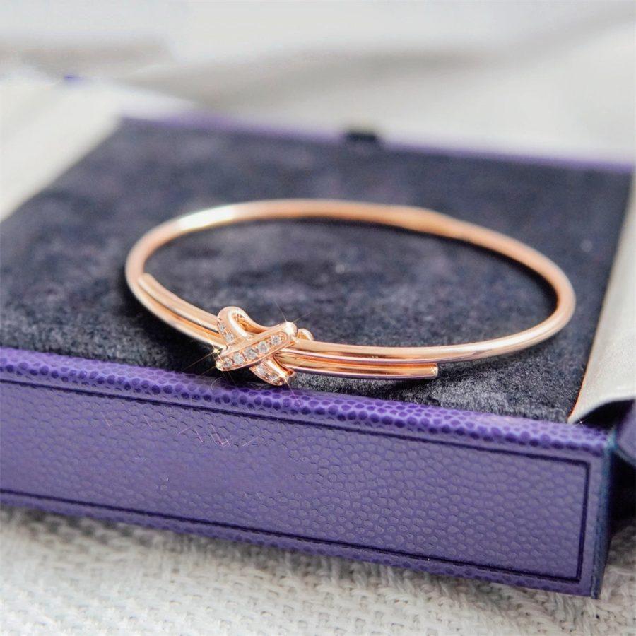 [⭐Clover Jewelry]JEUX DE BRACELET PINK GOLD DIAMONDS