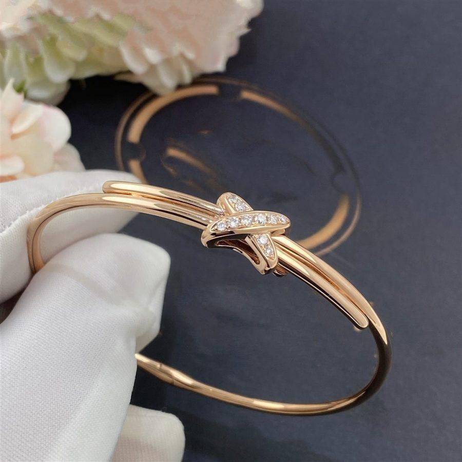 [⭐Clover Jewelry]JEUX DE BRACELET PINK GOLD DIAMONDS