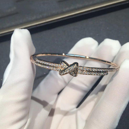 [⭐Clover Jewelry]JEUX DE BRACELET DIAMONDS PINK GOLD