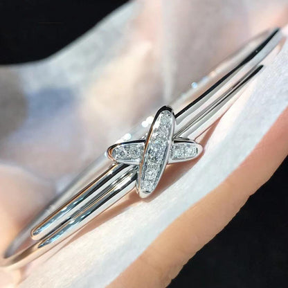 [⭐Clover Jewelry]JEUX DE BRACELET SILVER DIAMONDS