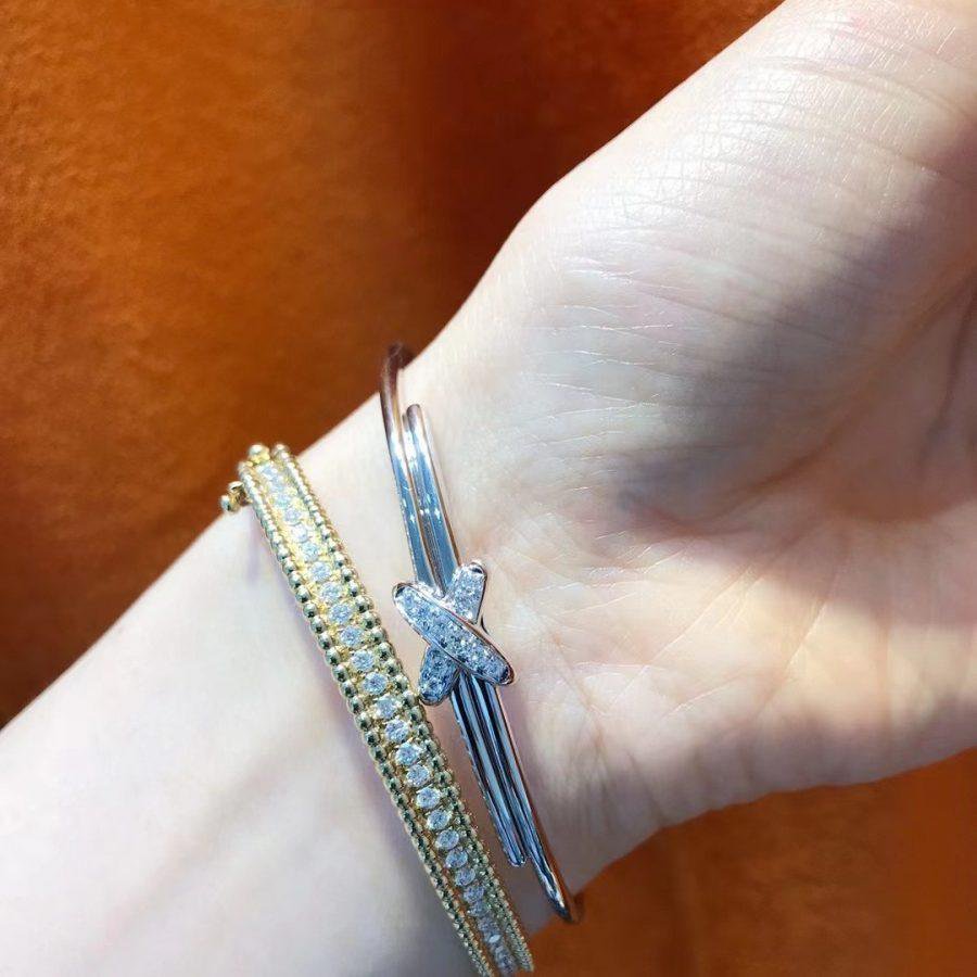 [⭐Clover Jewelry]JEUX DE BRACELET SILVER DIAMONDS