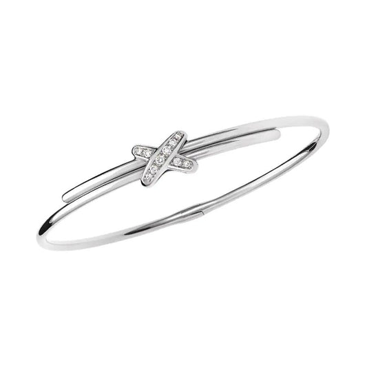 [⭐Clover Jewelry]JEUX DE BRACELET SILVER DIAMONDS