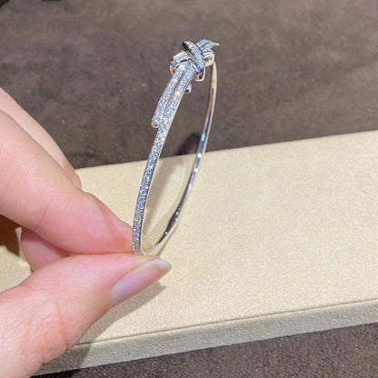 [⭐Clover Jewelry]JEUX DE BRACELET DIAMONDS SILVER