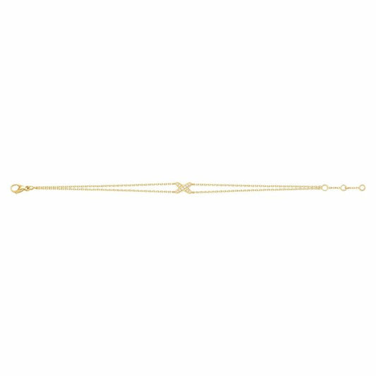 [⭐Clover Jewelry]JEUX BRACELET GOLD DIAMOND