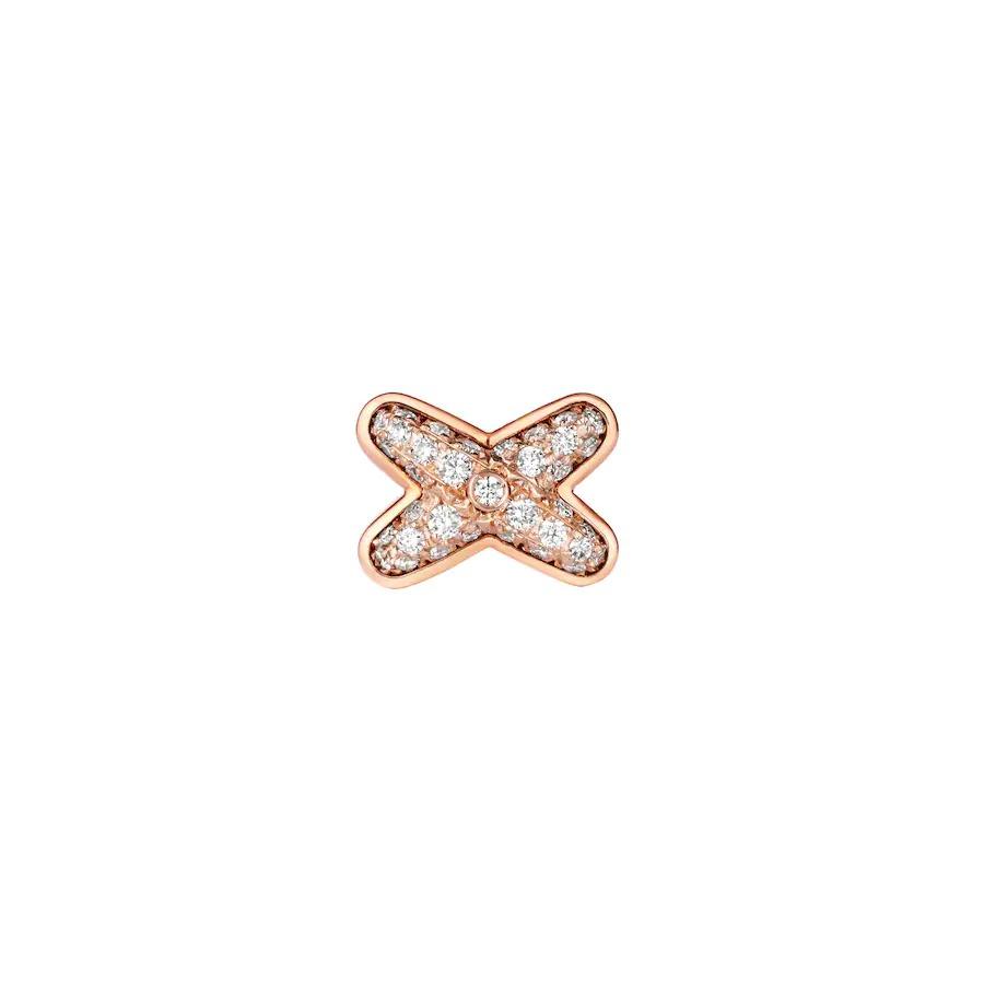 [⭐Clover Jewelry]JEUX DE PINK GOLD DIAMOND EARRINGS