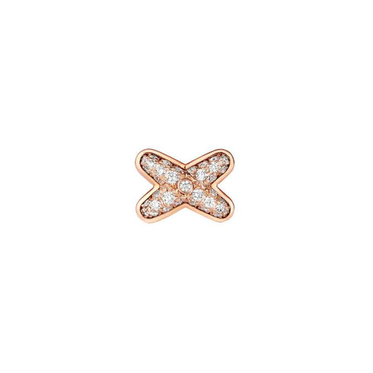 [⭐Clover Jewelry]JEUX DE PINK GOLD DIAMOND EARRINGS