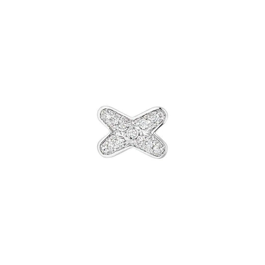 [⭐Clover Jewelry]JEUX DE SILVER DIAMOND EARRINGS