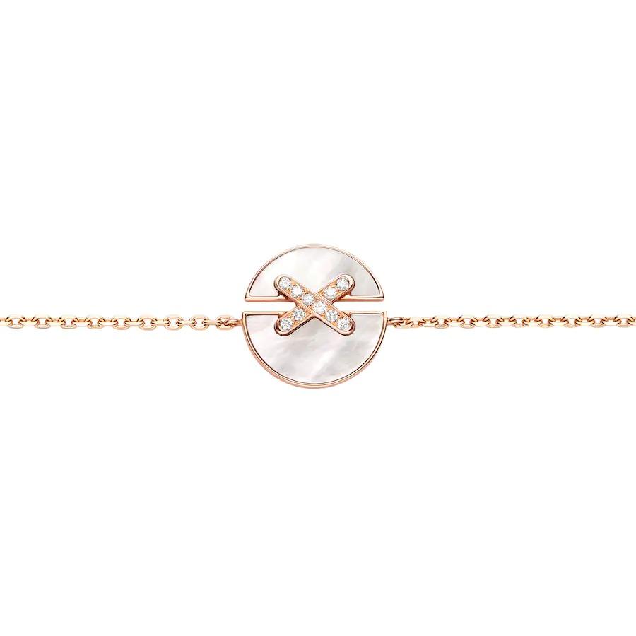 [⭐Clover Jewelry]JEUX DE BRACELET MOP PINK GOLD DIAMONDS
