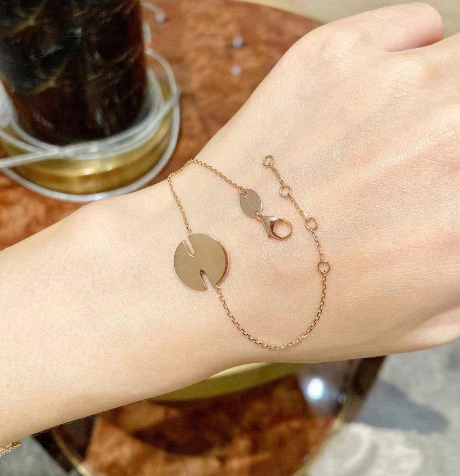 [⭐Clover Jewelry]JEUX DE BRACELET MOP PINK GOLD DIAMONDS