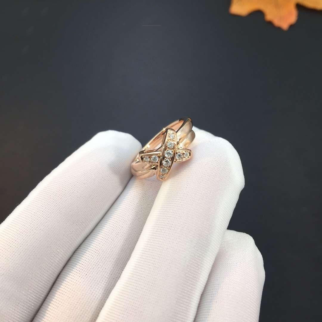 [⭐Clover Jewelry]JEUX DE PINK GOLD DIAMOND RING