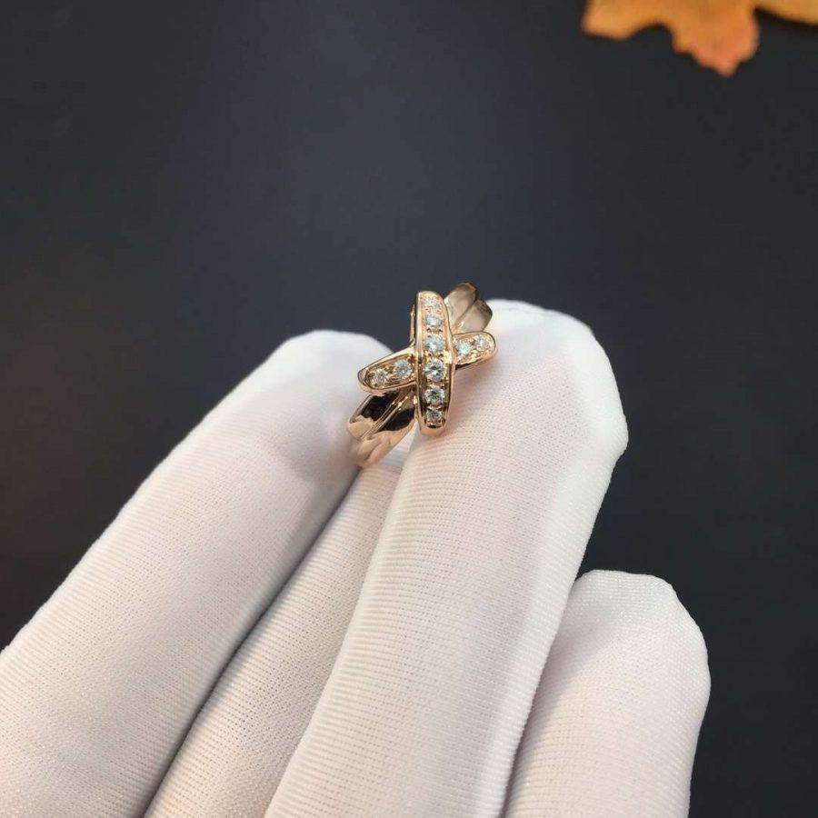 [⭐Clover Jewelry]JEUX DE PINK GOLD DIAMOND RING
