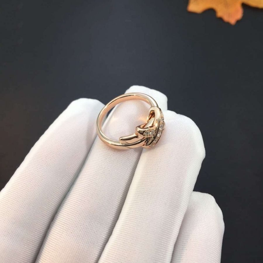 [⭐Clover Jewelry]JEUX DE PINK GOLD DIAMOND RING