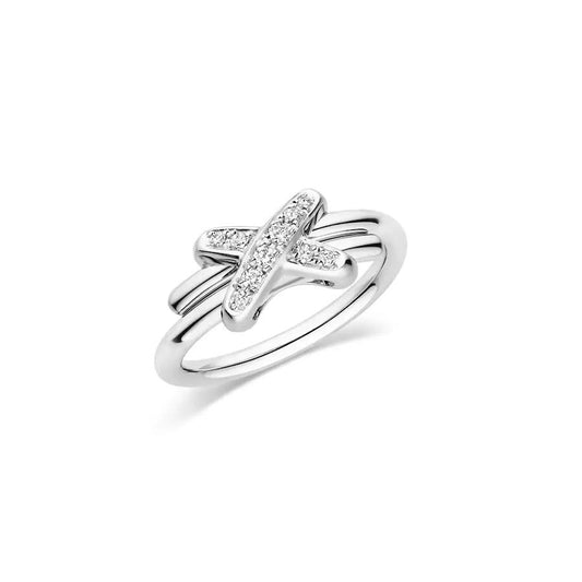 [⭐Clover Jewelry]JEUX DE SILVER DIAMOND RING