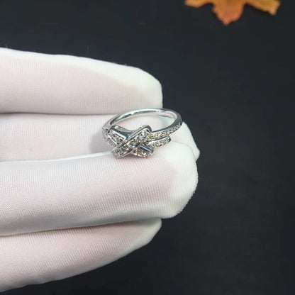 [⭐Clover Jewelry]JEUX DE SILVER DIAMOND RING