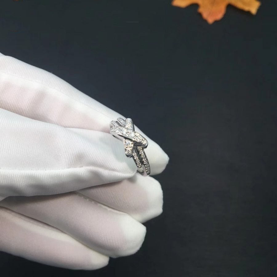 [⭐Clover Jewelry]JEUX DE SILVER DIAMOND RING