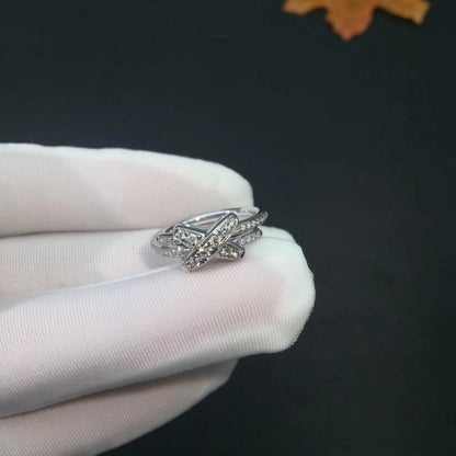 [⭐Clover Jewelry]JEUX DE SILVER DIAMOND RING
