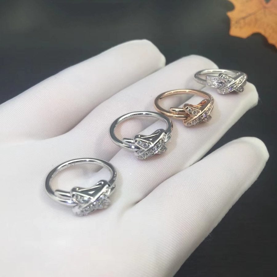 [⭐Clover Jewelry]JEUX DE SILVER DIAMOND RING