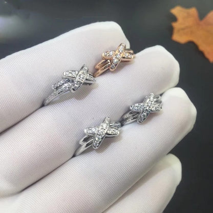 [⭐Clover Jewelry]JEUX DE SILVER DIAMOND RING