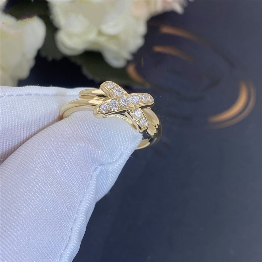 [⭐Clover Jewelry]JEUX DE GOLD DIAMOND RING