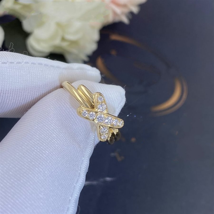 [⭐Clover Jewelry]JEUX DE GOLD DIAMOND RING