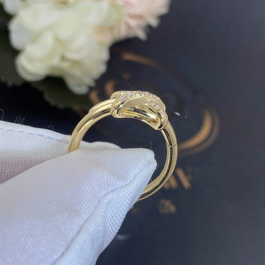 [⭐Clover Jewelry]JEUX DE GOLD DIAMOND RING