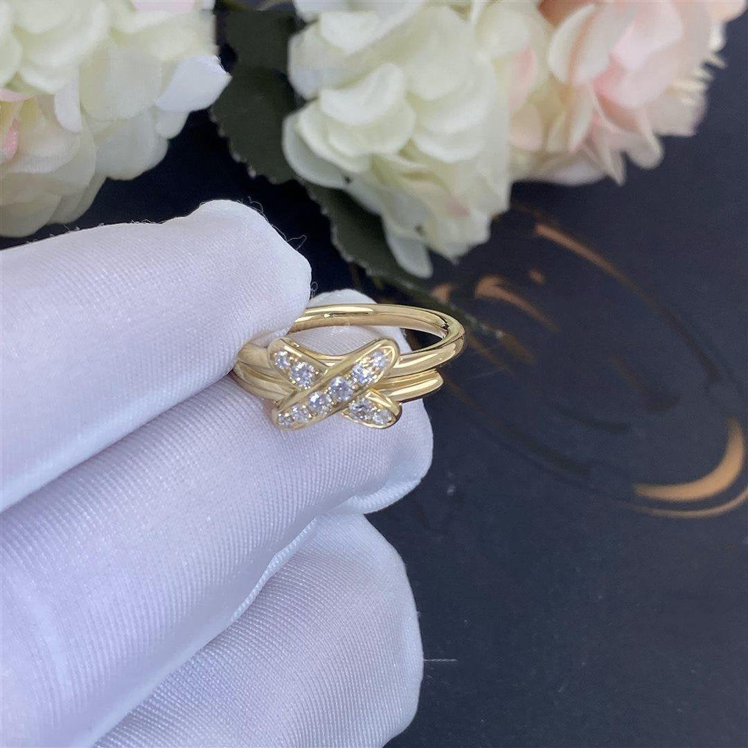 [⭐Clover Jewelry]JEUX DE GOLD DIAMOND RING