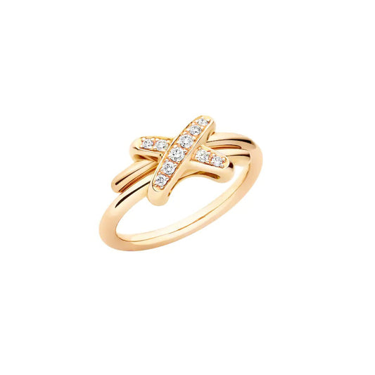 [⭐Clover Jewelry]JEUX DE GOLD DIAMOND RING