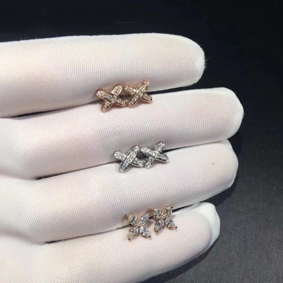 [⭐Clover Jewelry]JEUX DE DIAMOND EARRINGS
