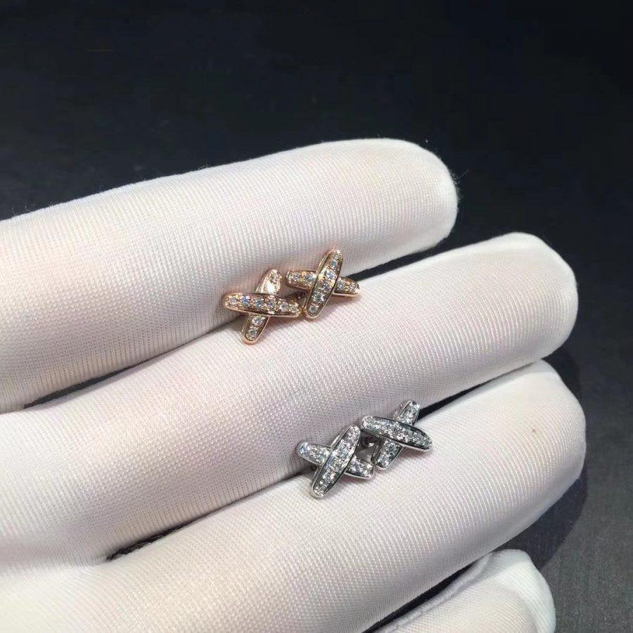 [⭐Clover Jewelry]JEUX DE DIAMOND EARRINGS
