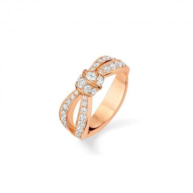 [⭐Clover Jewelry]LIENS PINK GOLD DIAMOND RING