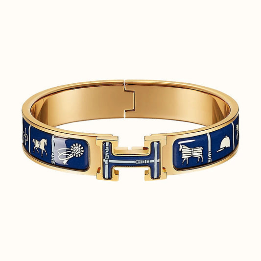[⭐Clover Jewelry]H COUVERTURES DARK BLUE BRACELET