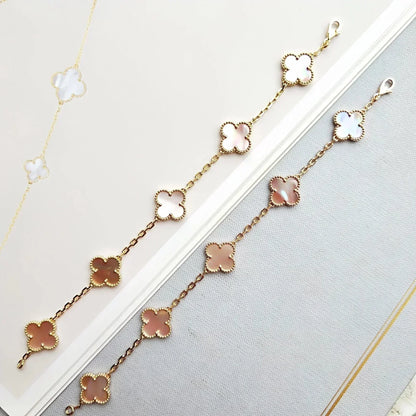 [⭐Clover Jewelry] CLOVER 5 MOTIFS  PINK MOP BRACELET COLLECTION