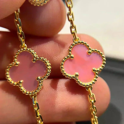 [⭐Clover Jewelry] CLOVER 5 MOTIFS  PINK MOP BRACELET COLLECTION