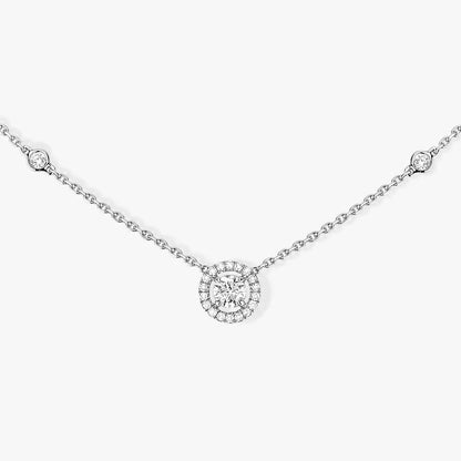 [⭐Clover Jewelry]Diamond Necklace 0,20ct Brilliant Shape Joy