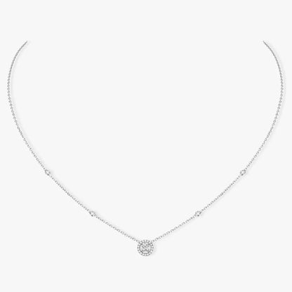 [⭐Clover Jewelry]Diamond Necklace 0,20ct Brilliant Shape Joy
