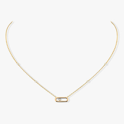 [⭐Clover Jewelry]MOVE UNO DIAMOND NECKLACE